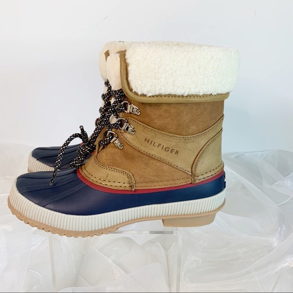 Tommy Hilfiger Womens Rustee Lined Snow Boots, Dark Natural - Picture 6 of 8